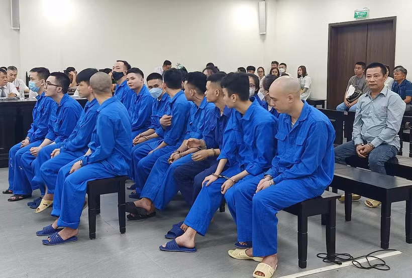 Các bị cáo tại tòa. (Ảnh: Vietnamnet)