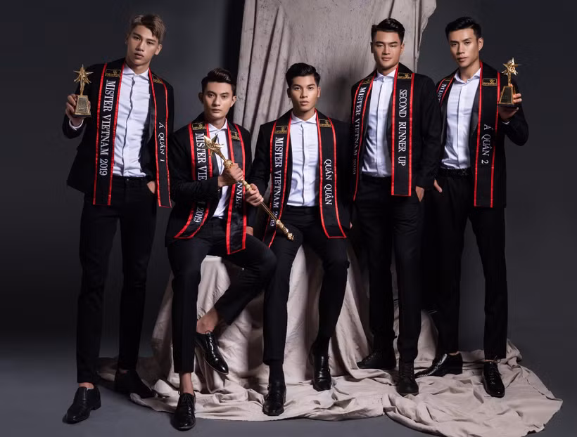 Top 5 Mister Vietnam 2019. (Ảnh: BTC)