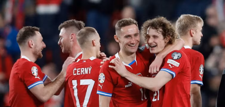 Các cầu thủ của đội tuyển Séc. (Nguồn: Football Daily)