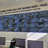 Trung tâm điều hành giao thông thông minh của tuyến cao tốc Quảng Ngãi-Hoài Nhơn. (Ảnh: PV/Vietnam+)