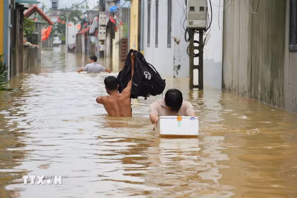 Hà Nội: Lũ sông Bùi vượt báo động 3, hơn 5.600 người ở xã Trần Phú bị ảnh hưởng