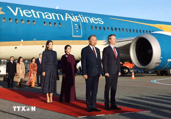 Tổng Bí thư, Chủ tịch nước Tô Lâm bắt đầu thăm cấp Nhà nước Vương quốc Đan Mạch