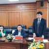 Giáo sư, Tiến sỹ Chu Hoàng Hà, Phó Chủ tịch Viện Hàn lâm Khoa học và Công nghệ Việt Nam, phát biểu tại họp báo.