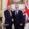 Tổng Bí thư Tô Lâm và Thủ tướng Liên hiệp Vương quốc Anh và Bắc Ireland Keir Starmer. (Ảnh: Thống Nhất/TTXVN)