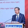 Ông Pang Te Cheng, Tổng Lãnh sự Singapore tại Thành phố Hồ Chí Minh, phát biểu tại buổi họp mặt. (Ảnh: Xuân Khu/TTXVN)