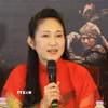 Nghệ sỹ Nhân dân Nguyễn Thị Thanh Thúy, Phó Giám đốc Sở Văn hóa và Thể thao Thành phố Hồ Chí Minh, phát biểu. (Ảnh: Hữu Duyên/TTXVN)