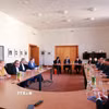 Đoàn công tác của Ủy ban Nhân dân thành phố Hà Nội làm việc với lãnh đạo thành phố Prague. (Ảnh: Việt Thắng/TTXVN)
