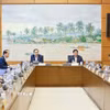 Chủ tịch Quốc hội Trần Thanh Mẫn, đại biểu Quốc hội thành phố Cần Thơ phát biểu. (Ảnh: Doãn Tấn/TTXVN)