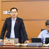 Đại biểu Quốc hội TP Hà Nội Đỗ Đức Hồng Hà phát biểu. (Ảnh: Doãn Tấn/TTXVN)