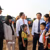 Phó Thủ tướng Hồ Quốc Dũng dự Lễ khởi công trường phổ thông liên cấp tại tỉnh Đắk Lắk. (Ảnh: Nguyên Dung/TTXVN)