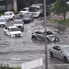 Ngập lụt sau trận mưa lớn kéo dài tại Bangkok, Thái Lan, ngày 26/9/2026. (Ảnh: THX/TTXVN phát)