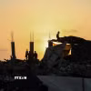 Cảnh tàn phá do xung đột tại khu vực Sheikh Radwan, Gaza. (Ảnh: THX/TTXVN)