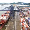 Cảng container quốc tế Cái Lân. (Ảnh: Thanh Vân/TTXVN)
