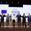 EU và Mercosur ký kết hiệp định đối tác lịch sử. (Ảnh: TTXVN phát)