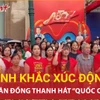 "Khối yêu nước" xúc động khi thực hiện nghi thức chào cờ ở buổi tổng duyệt A80