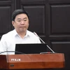 Ông Trần Trung Sơn, Phó Giám đốc Sở Nội vụ, Ủy viên Ủy ban bầu cử thành phố Đà Nẵng phát biểu tại Hội nghị. (Ảnh: Quốc Dũng/TTXVN)