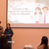 Lễ kỷ niệm 43 năm Ngày Nhà giáo Việt Nam do Hội sinh viên Việt Nam tại Nga tổ chức. (Ảnh: Trần Hải/TTXVN)