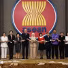 Đại diện các nước thành viên ASEAN và New Zealand dự cuộc họp Ủy ban hợp tác chung lần thứ 12. (Ảnh: TTXVN phát)