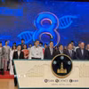 Đại diện của 28 quốc gia và vùng lãnh thổ tham dự Trại hè Khoa học Hong Kong, trong đó có đại diện Việt Nam. (Ảnh: Lê Anh/TTXVN)