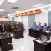 Quang cảnh tòa tuyên án. (Ảnh: Hồng Đạt/TTXVN)