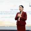 Bà Hồ Thị Quyên, Phó Giám đốc ITPC phát biểu tại hội thảo. (Ảnh: Xuân Anh/TTXVN)