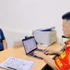 Đối tượng Trần Văn Toán tại cơ quan Công an. (Ảnh: TTXVN phát)