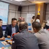 Thạc sỹ Nguyễn Văn Vượng, cán bộ hưu trí trú tại phường Phú Xuân, thành phố Huế đưa ra ý kiến về những nội dung của Hội nghị lần thứ hai Ban Chấp hành Trung ương Đảng khoá XIV. (Ảnh: Văn Dũng/TTXVN)