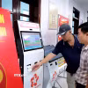 Phường Hòa Bình (Phú Thọ) áp dụng công nghệ, đáp ứng công việc trong sự phát triển hiện nay. (Ảnh: Thanh Hải/TTXVN)