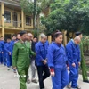 Các đối tượng bị bắt giam. (Ảnh: TTXVN phát)
