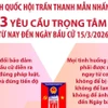 Chủ tịch Quốc hội nhấn mạnh 3 yêu cầu trọng tâm từ nay đến ngày bầu cử 15/3/2026