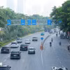 Ngày đầu tiên thực hiện phân làn đường Võ Chí Công, người điều khiển phương tiện thực hiện khá tốt khi tham gia giao thông trên tuyến. (Ảnh: Quốc Khánh/TTXVN)