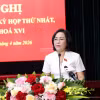 Phó Chủ tịch Quốc hội Nguyễn Thị Thanh phát biểu tổng kết hội nghị. (Ảnh: Đại Nghĩa/TTXVN)