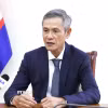 Đại sứ Nguyễn Minh Vũ trả lời phỏng vấn phóng viên TTXVN. (Ảnh: Quang Anh/TTXVN)