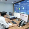 Trung tâm giám sát, điều hành thông minh (IOC) thành phố Đà Nẵng triển khai chia sẻ dữ liệu đến các phường, xã. (Ảnh: Mỹ Hà/TTXVN)