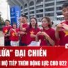 Người hâm mộ tiếp lửa cho U22 Việt Nam trong trận "đại chiến" U22 Malaysia