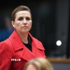 Thủ tướng Đan Mạch Mette Frederiksen tại Brussels, Bỉ ngày 6/3/2025. (Ảnh: THX/TTXVN)