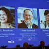 Chân dung các nhà khoa học đoạt giải Nobel Y sinh năm 2025 (từ trái sang): Mary E Brunkow, Fred Ramsdell và Shimon Sakaguchi. (Ảnh: REUTERS/TTXVN)