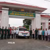 Ra mắt xe cứu thương 0 đồng tại đồn Biên phòng Cổ Chiên, xã Thạnh Phong, tỉnh Vĩnh Long. (Ảnh: Huỳnh Phúc Hậu/TTXVN)