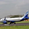Máy bay của hãng hàng không Ấn Độ IndiGo. (Ảnh: ANI/TTXVN)