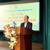 Thượng tướng Bế Xuân Trường, Phó Chủ tịch Ủy ban Trung ương MTTQ Việt Nam, Chủ tịch Trung ương Hội Cựu chiến binh Việt Nam, phát biểu. (Ảnh: Ngọc Bích/TTXVN)