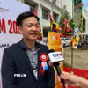 Anh Cao Thanh Định, nhà sáng lập kiêm giám đốc điều hành công ty ANPz Co.,Ltd (All Nippon Partners), trả lời phỏng vấn của phóng viên TTXVN. (Ảnh: Phạm Tuân/TTXVN)