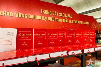 Bộ sách "Hồ Chí Minh toàn tập". (Nguồn: Báo Quân đội Nhân dân)