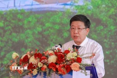 Phó Chủ tịch Thường trực Ủy ban Nhân dân thành phố Hà Nội Dương Đức Tuấn. (Ảnh: Phan Phương/TTXVN)