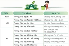 20 trường tiểu học được trao Giải trường học sinh thái ASEAN Việt Nam 2025