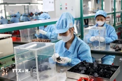 Dây chuyền sản xuất linh kiện điện tử xuất khẩu. (Ảnh minh họa: Phạm Hậu/TTXVN)