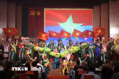 Quang cảnh buổi lễ. (Ảnh: Công Trí/TTXVN)