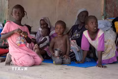 Người tị nạn Sudan tại Hasahisa. (Ảnh: AFP/TTXVN)