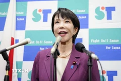 Ứng cử viên Thủ tướng Nhật Bản, cựu Bộ trưởng Nội vụ Sanae Takaichi. (Ảnh: Kyodo/TTXVN)