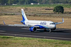 Máy bay của hãng IndiGo. (Nguồn: Telegraph India)