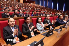 Các đại biểu dự phiên họp trù bị Đại hội XIV của Đảng. (Ảnh: TTXVN)